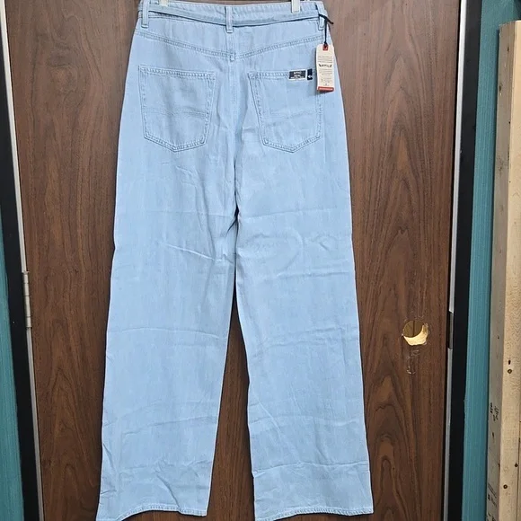 Buffalo David Bitton Size 28 Light Wash High Rise Wide Leg Rigid Alecia Jeans - Picture 3 of 9